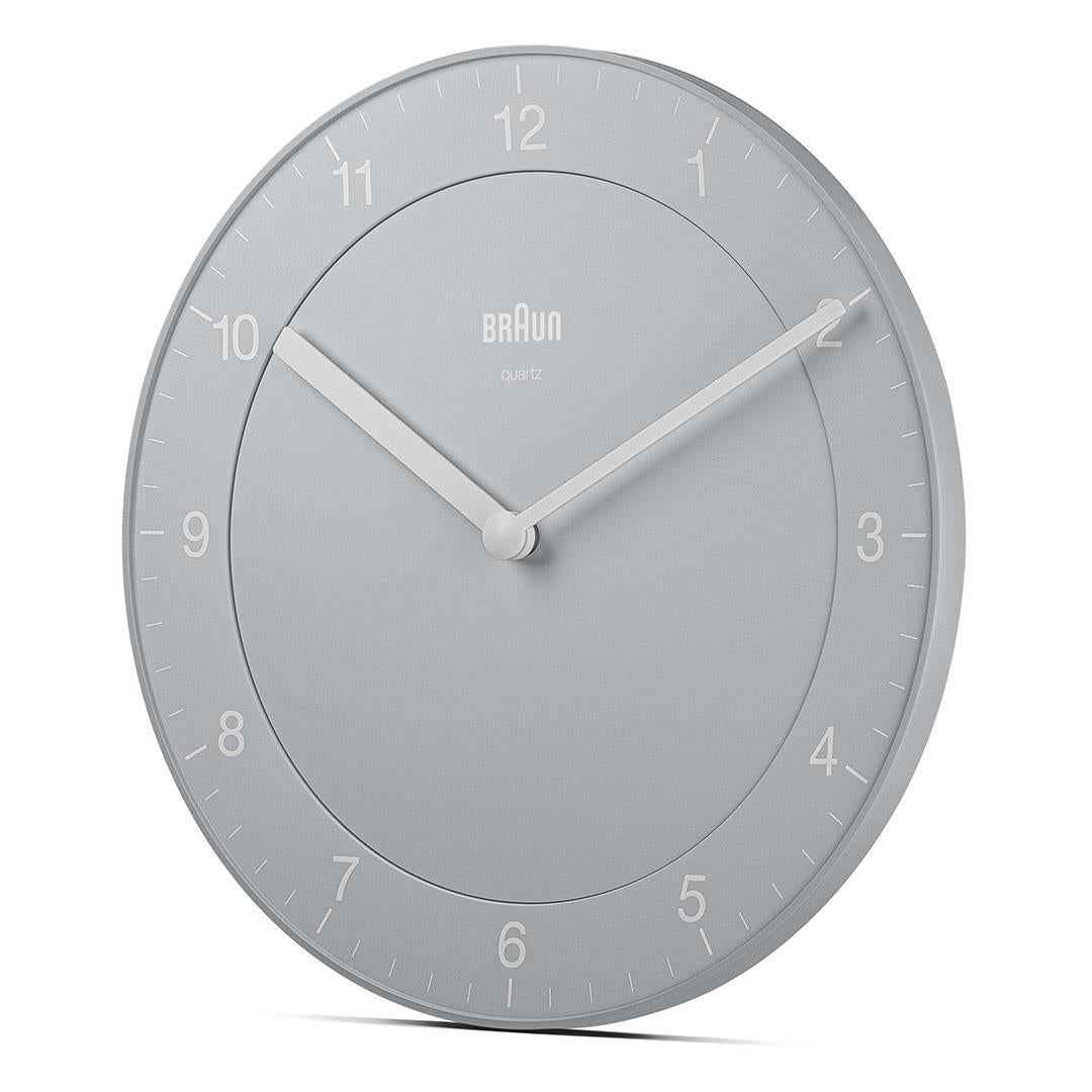BC06 Braun classic analogue wall clock grey Braun Clocks US