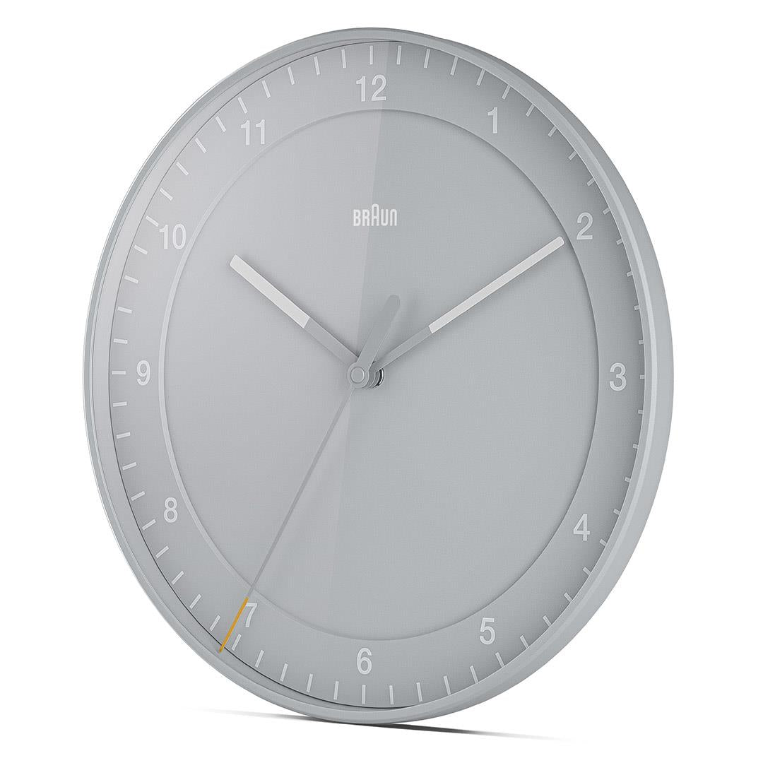 BC17 Braun classic large analogue wall clock grey Braun Clocks US