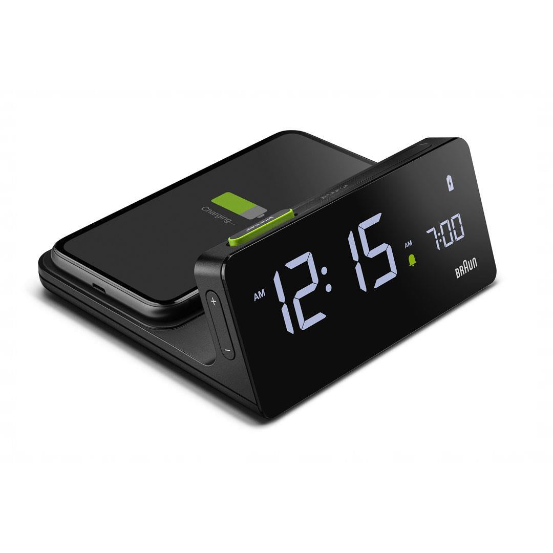 匿名配送❣️ブラック 3-in-1アルミ充電ステーション 携帯電話の腕時計 BC21 Braun digital wireless charging alarm clock - black – US