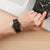 BN0221 Braun gents prestige slim watch - black dial and black rubber strap