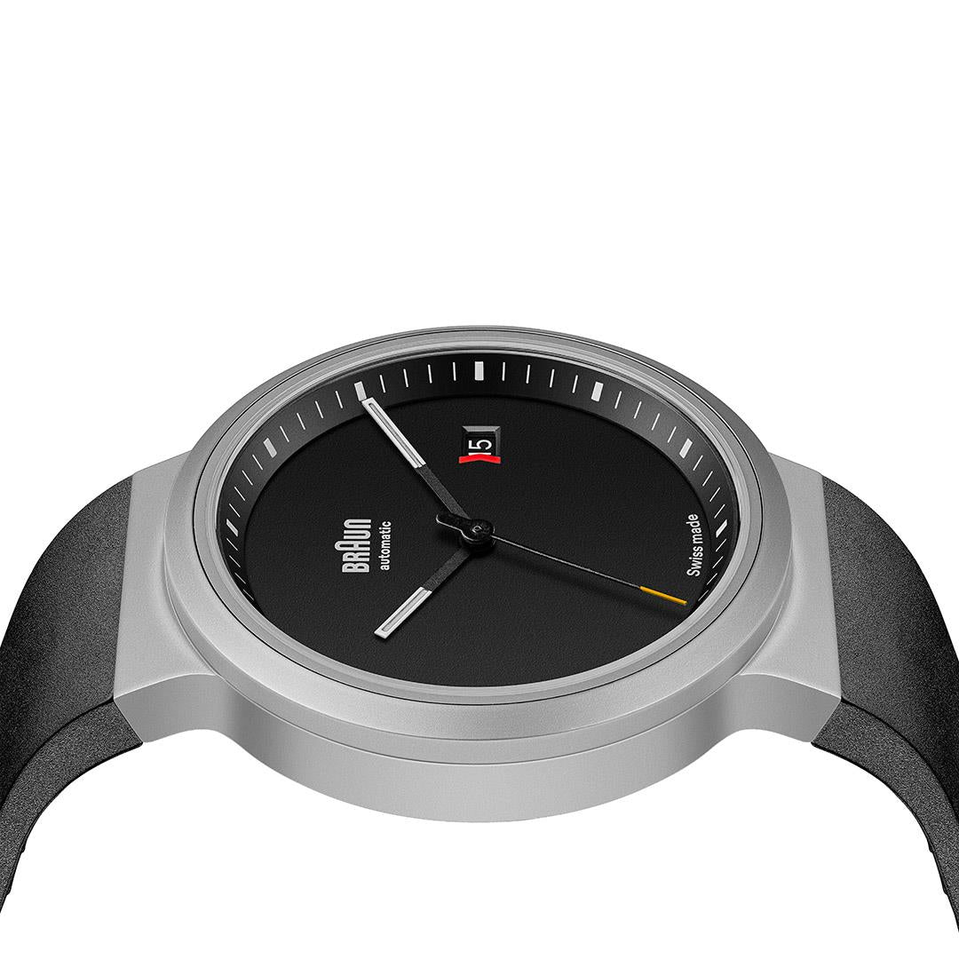 BN0279 Braun Swiss made automatic watch black dial and black
