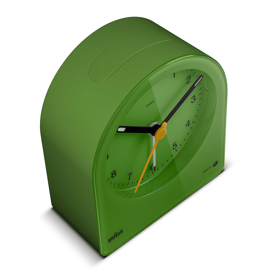 BC22GN Braun classic analogue alarm clock - green – US - Braun
