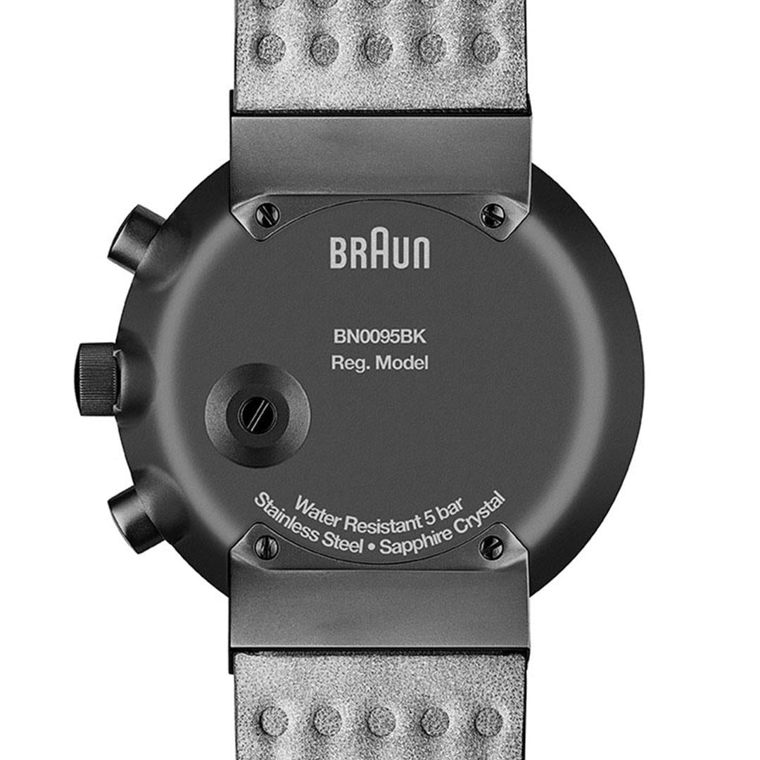 BN0095 Braun gents prestige chronograph watch - black dial and