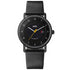 BN0301 Braun gents solar watch - black dial and black leather strap