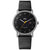 BN0301 Braun gents solar watch - black dial and black leather strap