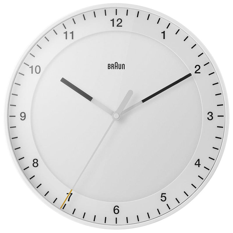 BC17 Braun classic large analogue wall clock - white – Braun