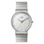 BN0211 Braun gents classic slim watch - white dial and stainless steel bracelet