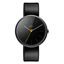 BN0172 Braun gents classic watch - black dial and black leather