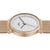 BN0031 Braun ladies classic watch - black dial and rose gold mesh bracelet
