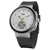 BN0299 Braun gents step counter watch - white dial and black silicone strap