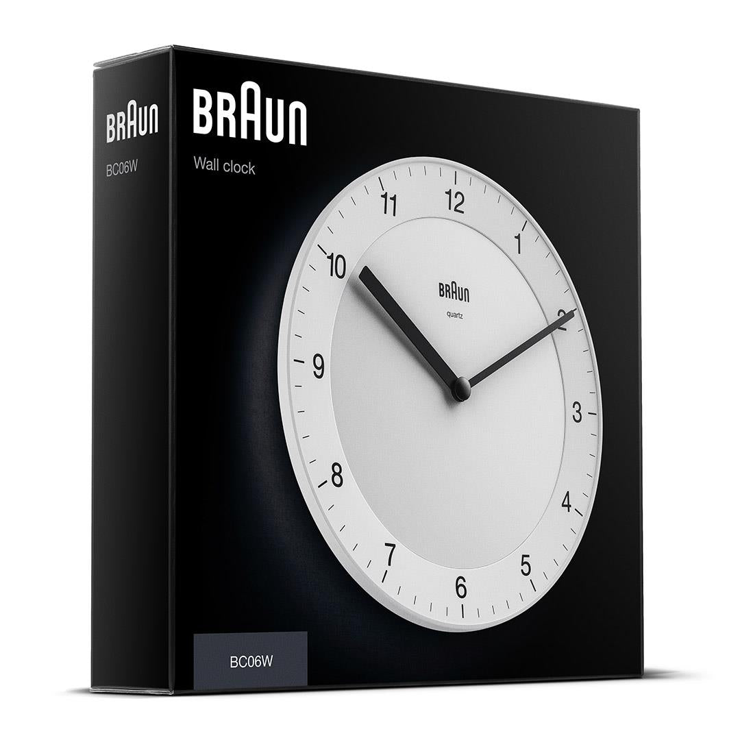 BC06 Braun Classic Analogue Wall Clock - White – Braun Clocks - US