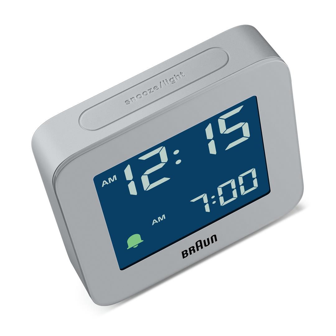 BC09 Braun digital alarm clock - grey – US - Braun Clocks & Watches