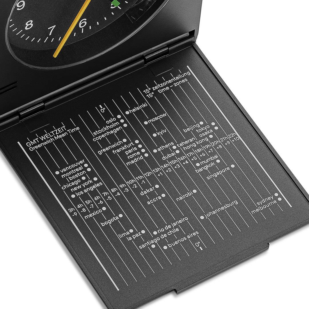 BC05 Braun travel analogue alarm clock - black – US - Braun Clocks