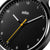 BN0221 Braun gents prestige slim watch - black dial and black rubber strap