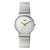 BN0211 Braun ladies classic slim watch - white dial and stainless steel bracelet
