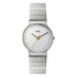 BN0211 Braun ladies classic slim watch - white dial and stainless steel bracelet