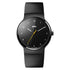 BN0221 Braun gents prestige slim watch - black dial and black rubber strap