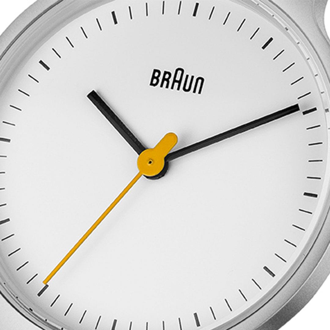 Braun Ladies BN0211 Classic Slim Watch - White Dial and Stainless 