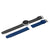 Braun Gents BN0281 Analogue Interchangeable Watch Set - Black Dial and Black leather Strap & Additional Blue Silicon Strap
