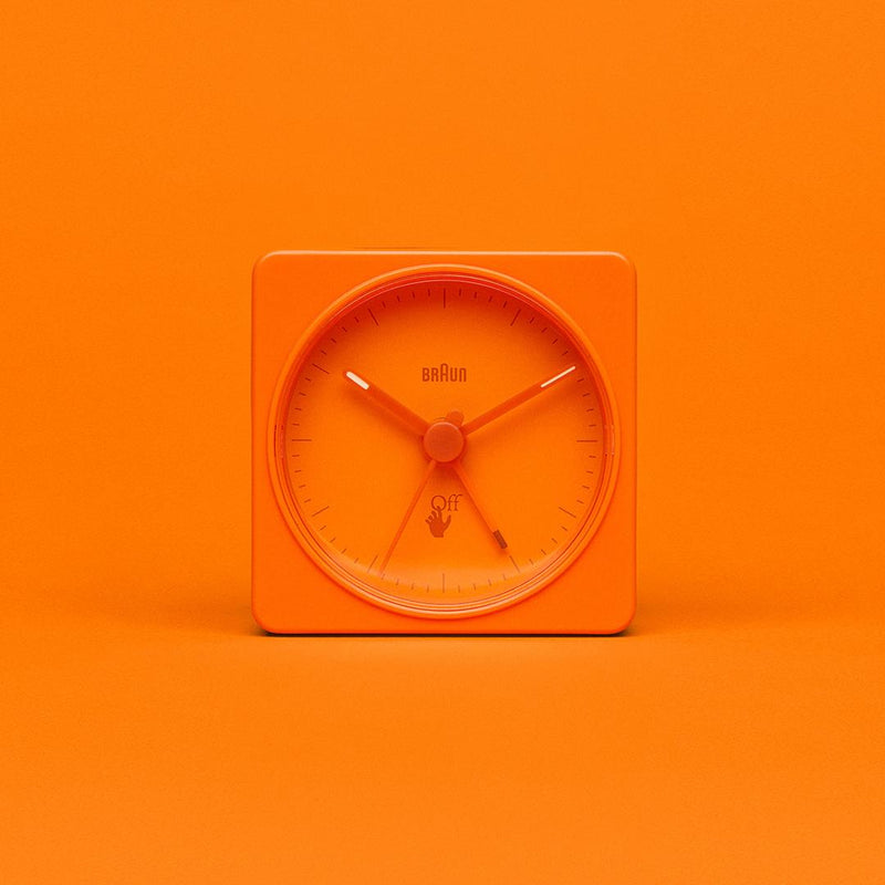 Off-White™ x Braun Limited Edition Classic Travel Analogue Alarm Clock -  Orange