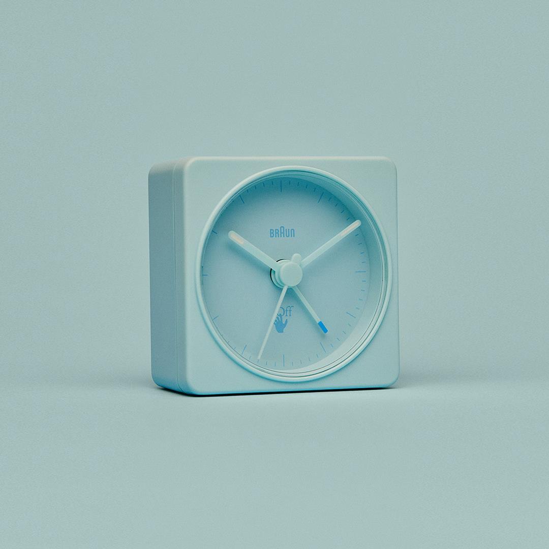 BC02 Off-White™ x Braun limited edition classic travel analogue alarm ...
