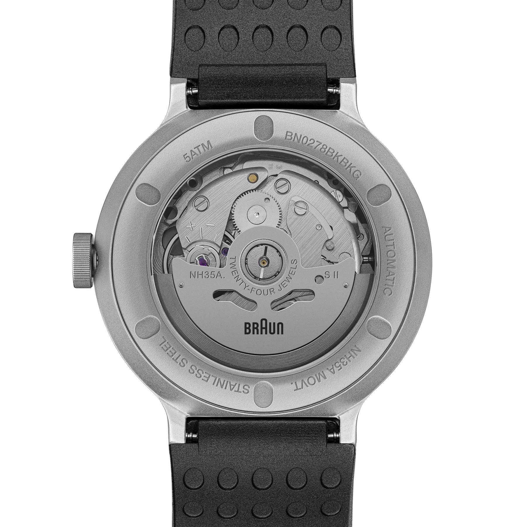 時計 BRAUN WATCH BLACK LEATHER AW50 AW50 Braun classic watch -grey dial and black leather strap