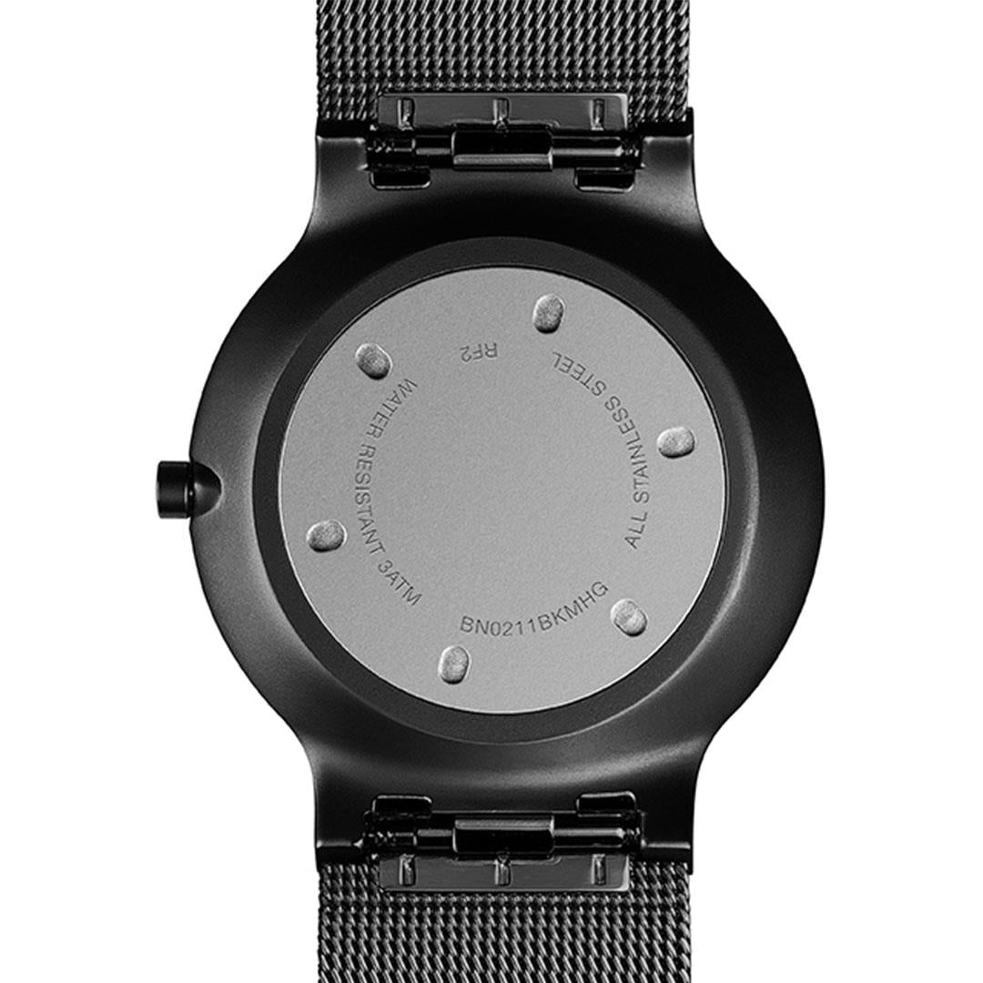 Braun Gents BN0211 Classic Slim Watch - Black Dial and Black Mesh