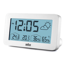 BC13 Braun Digital Weather Station Clock - White – Braun Clocks - US