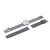 Braun Unisex BN0281 Analogue Interchangeable Watch Set - White Dial and Stainless Steel Mesh Bracelet & Additional Grey Silicon Strap