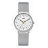 Braun Ladies BN0031 Classic Watch - White Dial and Silver Mesh Bracelet
