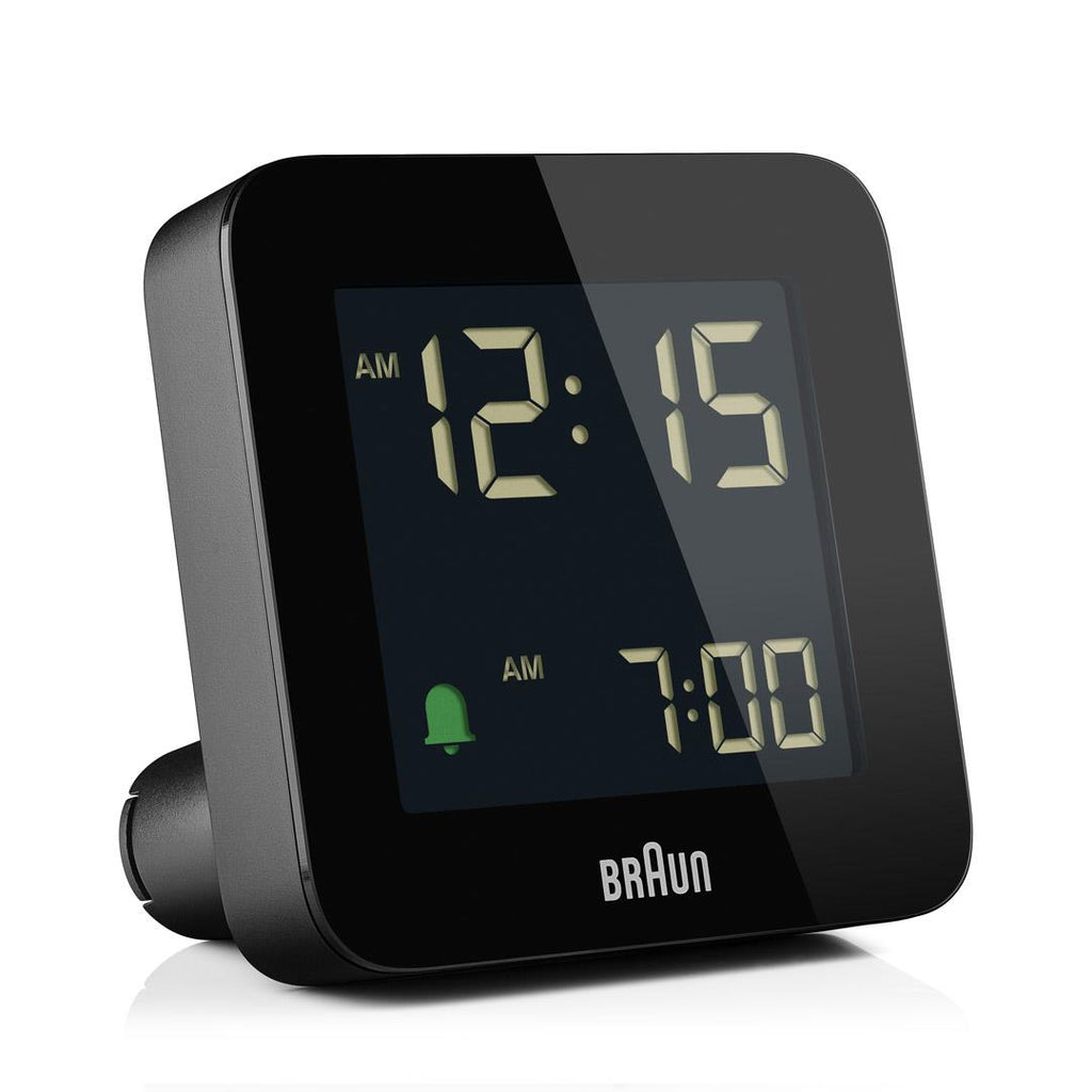 BC09 Braun digital alarm clock - black – Braun Clocks - US