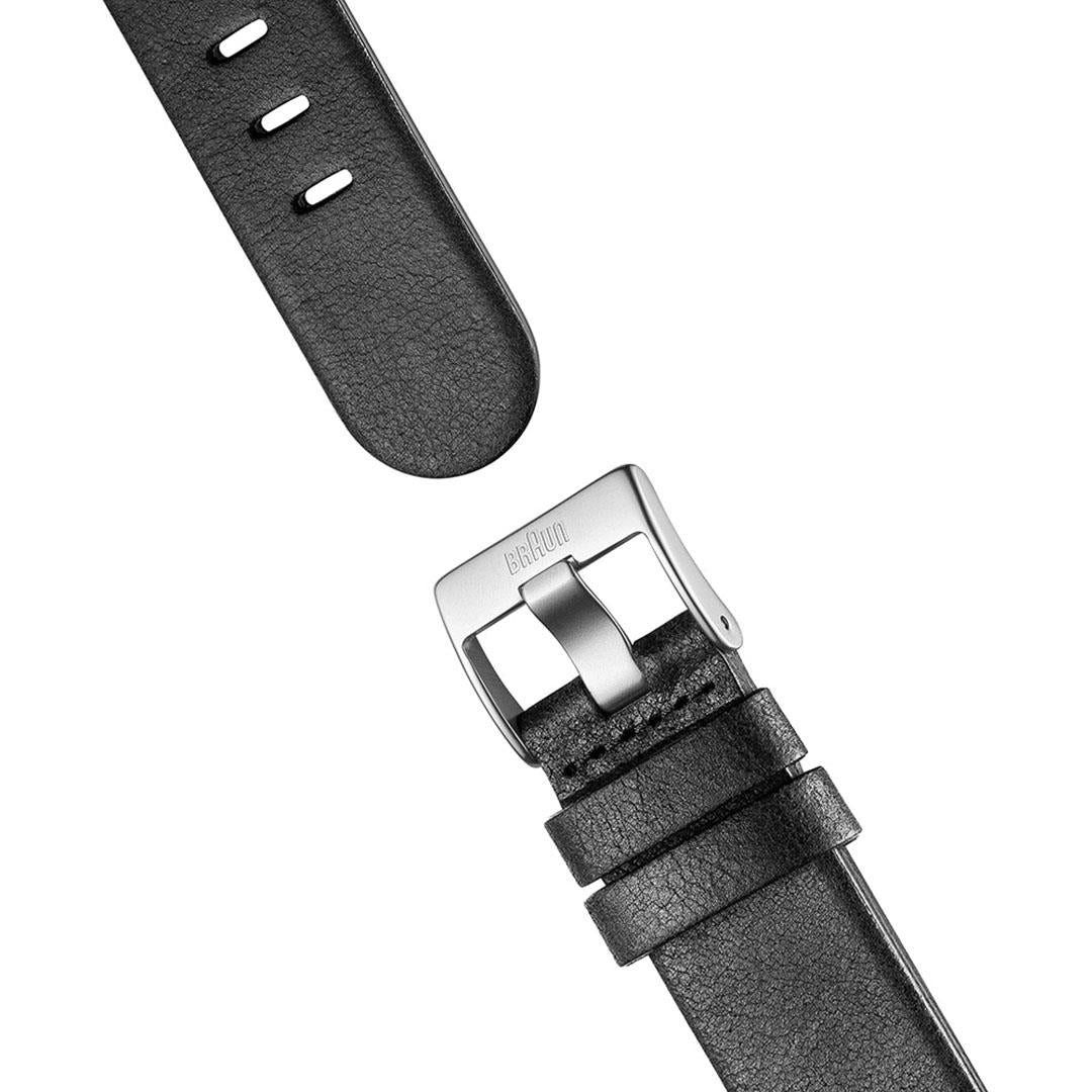 AW10 Braun gents EVO classic watch - black dial and black leather