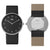 Braun Gents BN0281 Analogue Interchangeable Watch Set - Black Dial and Black leather Strap & Additional Blue Silicon Strap