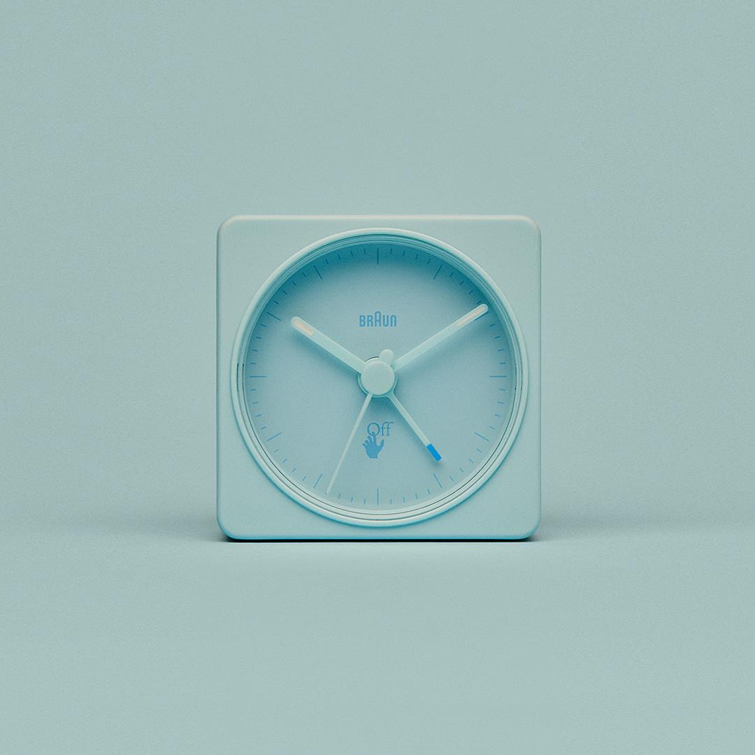 BC02 Off-White™ x Braun limited edition classic travel analogue alarm ...