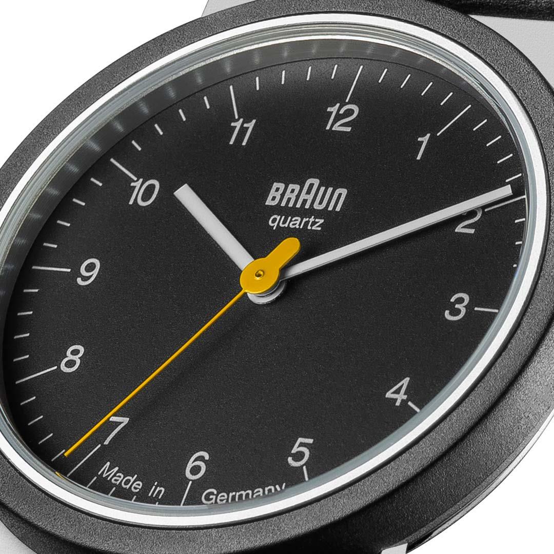 時計 BRAUN WATCH BLACK LEATHER AW50 AW50 Braun classic watch -grey dial and black leather strap