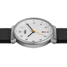 BRAUN アナログ腕時計 ホワイト文字盤 レザーベルトBN0032WHBKG BN0032 Braun gents classic watch - white dial and black leather
