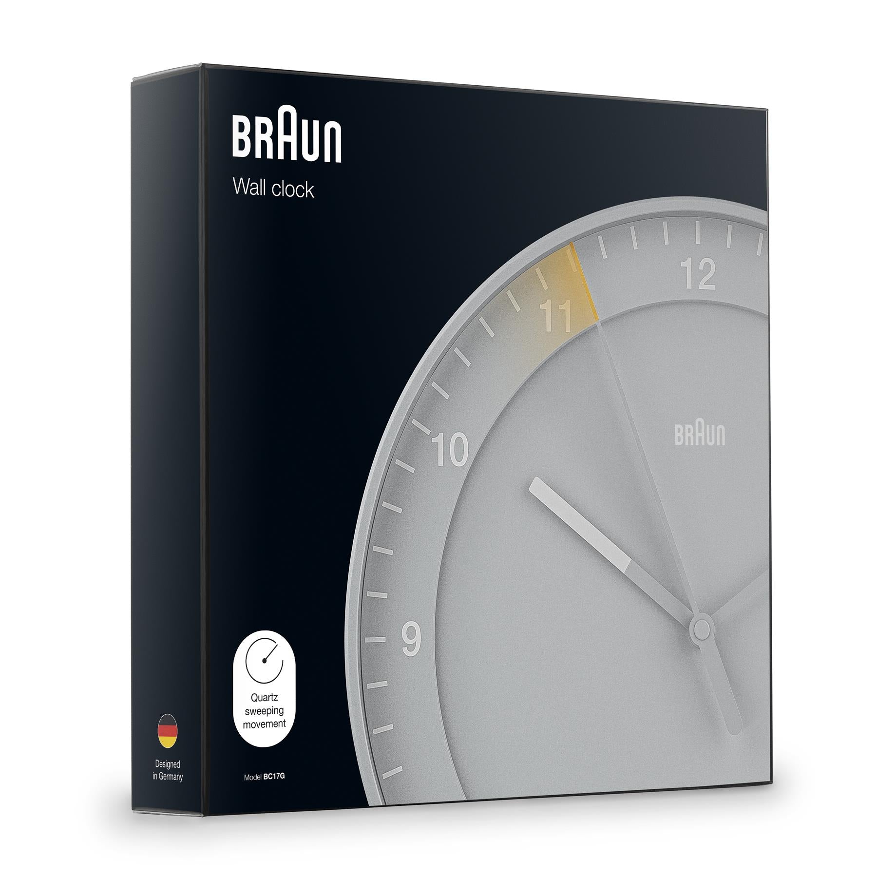 インテリア時計 Kith Kithmas for Braun BC17 Wall Clock Kith Kithmas Braun Wall Clock Black - US